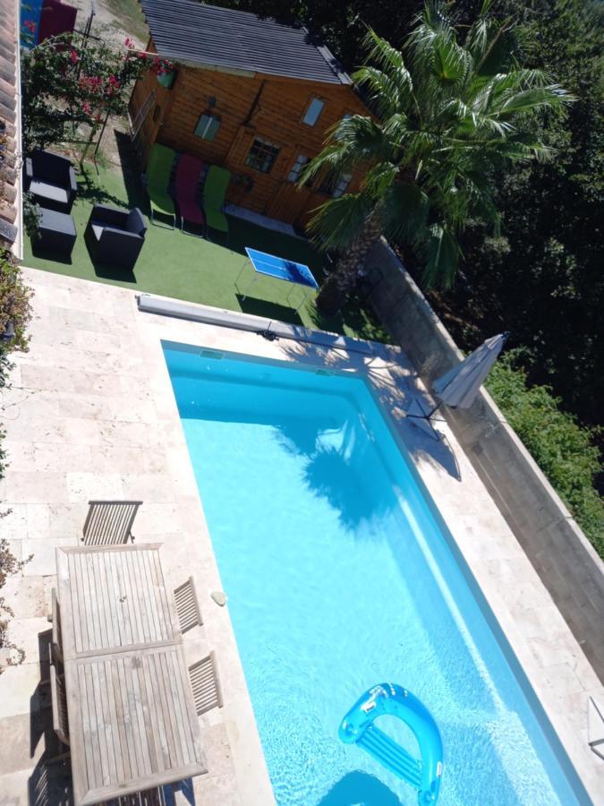 Casa Di Legnu ,Charmant Chalet Avec Piscine Патримонио Экстерьер фото